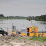 Nowy Korczyn. Budowa mostu na Wiśle / Krzysztof Bujnowicz / Radio Kielce