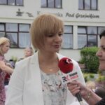Letni Raport Dnia.Dorota Łukomska - burmistrz Stąporkowa i Ewa Okońska - Radio Kielce / Krzysztof Bujnowicz / Radio Kielce