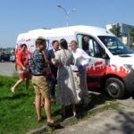 27.08.2019. Ostrowiec Świętokrzyski. PiS-bus z wizytą / Emilia Sitarska / Radio Kielce