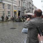 Kielce. Barykady na ulicy Sienkiewicza / Wiktor Taszłow / Radio Kielce