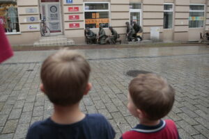 Kielce. Barykady na ulicy Sienkiewicza / Wiktor Taszłow / Radio Kielce