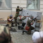 Kielce. Barykady na ulicy Sienkiewicza / Wiktor Taszłow / Radio Kielce