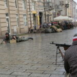 Kielce. Barykady na ulicy Sienkiewicza / Wiktor Taszłow / Radio Kielce