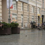 Kielce. Barykady na ulicy Sienkiewicza / Wiktor Taszłow / Radio Kielce