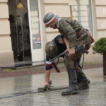 Kielce. Barykady na ulicy Sienkiewicza / Wiktor Taszłow / Radio Kielce