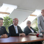 Posiedzenie Zarządu Regionu Świętokrzyskiego NSZZ "Solidarność". Na zdjęciu od lewej: Bartłomiej Dorywalski - wicewojewoda świętokrzyski, Piotr Wawrzyk - wiceminister spraw zagranicznych, Małgorzata Gosiewska - Wicemarszałek sejmu RP, Waldemar Bartosz - przewodniczący regionu Świętokrzyskiego NSZZ “Solidarność” / Wiktor Taszłow / Radio Kielce