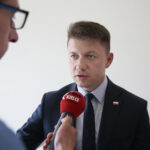 Posiedzenie Zarządu Regionu Świętokrzyskiego NSZZ "Solidarność". Na zdjęciu od lewej: Bartłomiej Dorywalski - wicewojewoda świętokrzyski / Wiktor Taszłow / Radio Kielce