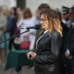 Obchody Święta Wojska Polskiego 10. Świętokrzyskiej Brygady Obrony Terytorialnej. Na zdjęciu: Agata Wojtyszek - wojewoda świętokrzyski / Wiktor Taszłow / Radio Kielce