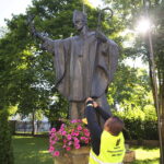 Rowerowa pielgrzymka z Kielc do Jędrzejowa / Wiktor Taszłow / Radio Kielce