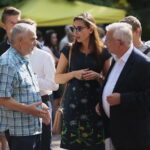 Piknik rodzinny Prawa i Sprawiedliwości. Na zdjęciu: Patrycja Iwańska-Bęben, Krzysztof Lipiec - poseł PiS / Wiktor Taszłow / Radio Kielce