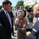 Inauguracja kampanii wyborczej PiS. Zbigniew Ziobro - minister sprawiedliwości i prokurator generalny, prezes Solidarnej Polski, Mariusz Gosek - członek Zarządu Województwa Świętokrzyskiego / Wiktor Taszłow / Radio Kielce