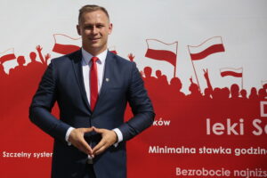 Inauguracja kampanii wyborczej PiS. Na zdjęciu: Tomasz Puchrowicz / Wiktor Taszłow / Radio Kielce