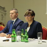 Wybory zarządu Regionalnej Organizacji Turystycznej. Na zdjęciu: Marcin Piętak - prezes ROT, Danuta Papaj - wiceprezydent Kielc / Wiktor Taszłow / Radio Kielce