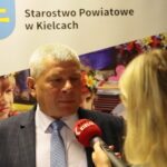 Konferencja - Dożynki Powiatu Kieleckiego. Na zdjęciu: Andrzej Bozowski – rolnik z Porąbek / Wiktor Taszłow / Radio Kielce