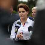 Inauguracja kampanii wyborczej Koalicji Obywatelskiej. Na zdjęciu (na pierwszym planie): Marzena Okła-Drewnowicz – poseł / Wiktor Taszłow / Radio Kielce