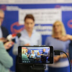 Konferencja prasowa PO / Wiktor Taszłow / Radio Kielce