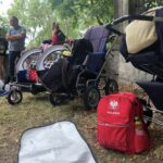 Ponad 200 pątników wyruszyło z Sandomierza w pielgrzymce na Jasną Górę. Rodziny z dziećmi na pielgrzymce / Grażyna-Szlęzak-Wójcik / Radio Kielce