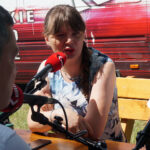Tokarnia. Studio Polityczne Radia Kielce. Na zdjęciu Magdalena Fogiel-Litwinek, Kukiz’15 / Piotr Michalski / Radio Kielce