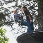 07.09.2019. Kielce. Zjazd tyrolką osób niepełnosprawnych / Wiktor Taszłow / Radio Kielce