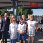 15.09.2019. Chmielnik. Jarmark koński i festiwal pierogowy. W środku: Piotr Wawrzyk - wiceminister spraw zagranicznych / arch. prywatne