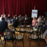 05.09.2019. Kielce. Konferencja przed spektaklem "Hańba" w Teatrze Żeromskiego / Wiktor Taszłow / Radio Kielce