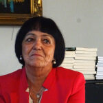 Jędrzejów. Promocja książki „Gdy zakwitną magnolie” Anny Ginter. Na zdjęciu Anna Ginter / Ewa Pociejowska-Gawęda / Radio Kielce