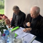 21.09.2019. Sandomierz. Spotkanie z okazji Dnia Działkowca. Na zdjęciu (od lewej): Adam Łukasik - wiceprezes i Józef Rękas prezes Rodzinnego Ogrodu Działkowego im. T. Kościuszki w Sandomierzu / Grażyna Szlęzak-Wójcik / Radio Kielce