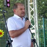 01.09.2019. Bałtów. Gminne dożynki. Na zdjęciu: Piotr Lichota - właściciel Bałtowskiego Kompleksu Turystycznego / Emilia Sitarska / Radio Kielce