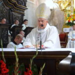 08.09.2019. Opatów. XIX Wojewódzkie Świętokrzyskie Dożynki. Biskup Edward Frankowski / Emilia Sitarska / Radio Kielce