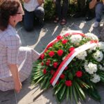 Skarżysko. Wojewódzkie obchody 80. rocznicy wybuchu II wojny światowej. Na zdjęciu wojewoda świętokrzyski - Agata Wojtyszek / Anna Głąb / Radio Kielce