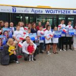 07.09.2019. Starachowice. Przedwyborcze spotkanie Agaty Wojtyszek na terenie bazy MZK / Anna Głąb / Radio Kielce