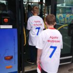 07.09.2019. Starachowice. Przedwyborcze spotkanie Agaty Wojtyszek na terenie bazy MZK / Anna Głąb / Radio Kielce