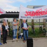 13.09.2019. Starachowice. Pikieta w zakładach MAN / Anna Głąb / Radio Kielce