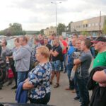 13.09.2019. Starachowice. Pikieta w zakładach MAN / Anna Głąb / Radio Kielce