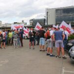 13.09.2019. Starachowice. Pikieta w zakładach MAN / Anna Głąb / Radio Kielce