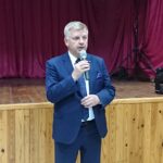 28.09.2019. Ostrowiec Świętokrzyski. Monodram Przemysława Tejkowskiego „Melduję Tobie, Polsko. Rotmistrz Pilecki”. Na zdjęciu: Jarosław Rusiecki - senator PiS / Anna Głąb / Radio Kielce