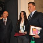 Nagrodę odbierają właściciele browaru w Kurozwękach / Centrum Doradztwa Rolniczego w Brwinowie