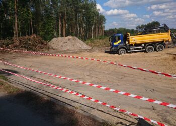 12.09.2019. Włoszczowa. Rozpoczęcie prac przy budowie obwodnicy Włoszczowy / Ewa Pociejowska-Gawęda / Radio Kielce