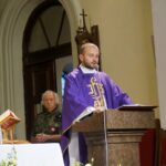 17.09.2019 Kielce. Msza święta w 80. rocznicę agresji sowieckiej na Polskę. Na zdjęciu: ksiądz Tomasz Gocel - kapelan Stowarzyszenia „Kielecka Rodzina Katyńska” / Wiktor Dziarmaga / Radio Kielce