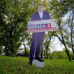 13.09.2019. Kielce. Reklama wyborcza Artura Gierady przy ulicy Warszawskiej w Kielcach / Piotr Kwaśniewski / Radio Kielce