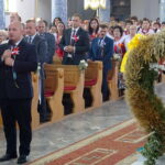 08.09.2019. Łysaków. Dożynki Gminy Jędrzejów. Na pierwszym planie: Marcin Piszczek - burmistrz miasta i gminy Jędrzejów / Ewa Pociejowska-Gawęda / Radio Kielce