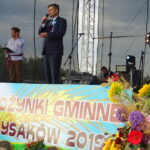 08.09.2019. Łysaków. Dożynki Gminy Jędrzejów. Jacek Włosowicz - senator RP / Ewa Pociejowska-Gawęda / Radio Kielce