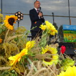 08.09.2019. Łysaków. Dożynki Gminy Jędrzejów. Piotr Wawrzyk - wiceminister spraw zagranicznych / Ewa Pociejowska-Gawęda / Radio Kielce