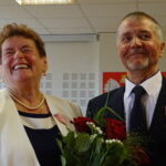 10.09.2019. Jędrzejów. Jubilaci świętujący 50-lecie pożycia małżeńskiego. Na zdjęciu: Janina i Zdzisław Klamka / Ewa Pociejowska-Gawęda / Radio Kielce