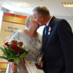 10.09.2019. Jędrzejów. Jubilaci świętujący 50-lecie pożycia małżeńskiego. Na zdjęciu: Jadwiga i Ryszard Piaseccy / Ewa Pociejowska-Gawęda / Radio Kielce