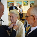 10.09.2019. Jędrzejów. Jubilaci świętujący 50-lecie pożycia małżeńskiego. Na zdjęciu: Krystyna i Klemens  Sędek / Ewa Pociejowska-Gawęda / Radio Kielce