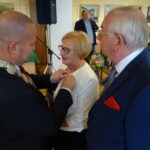 10.09.2019. Jędrzejów. Jubilaci świętujący 50-lecie pożycia małżeńskiego. Na zdjęciu: Teresa i Leszek Szostak / Ewa Pociejowska-Gawęda / Radio Kielce