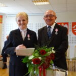 10.09.2019. Jędrzejów. Jubilaci świętujący 50-lecie pożycia małżeńskiego. Na zdjęciu: Leokadia i Wacław Włodarczyk / Ewa Pociejowska-Gawęda / Radio Kielce