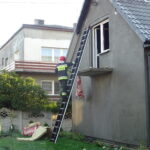 20.09.2019 Jędrzejów. Pożar domu / Ewa Pociejowska-Gawęda / Radio Kielce