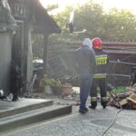 20.09.2019 Jędrzejów. Pożar domu / Ewa Pociejowska-Gawęda / Radio Kielce